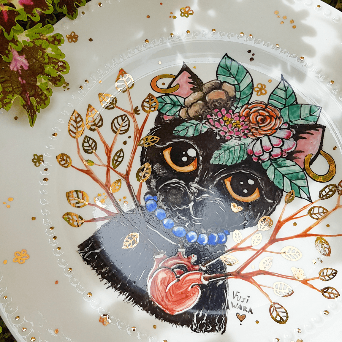 02 - Prato de jantar - Faces Frida Catlo - c_ ouro-2