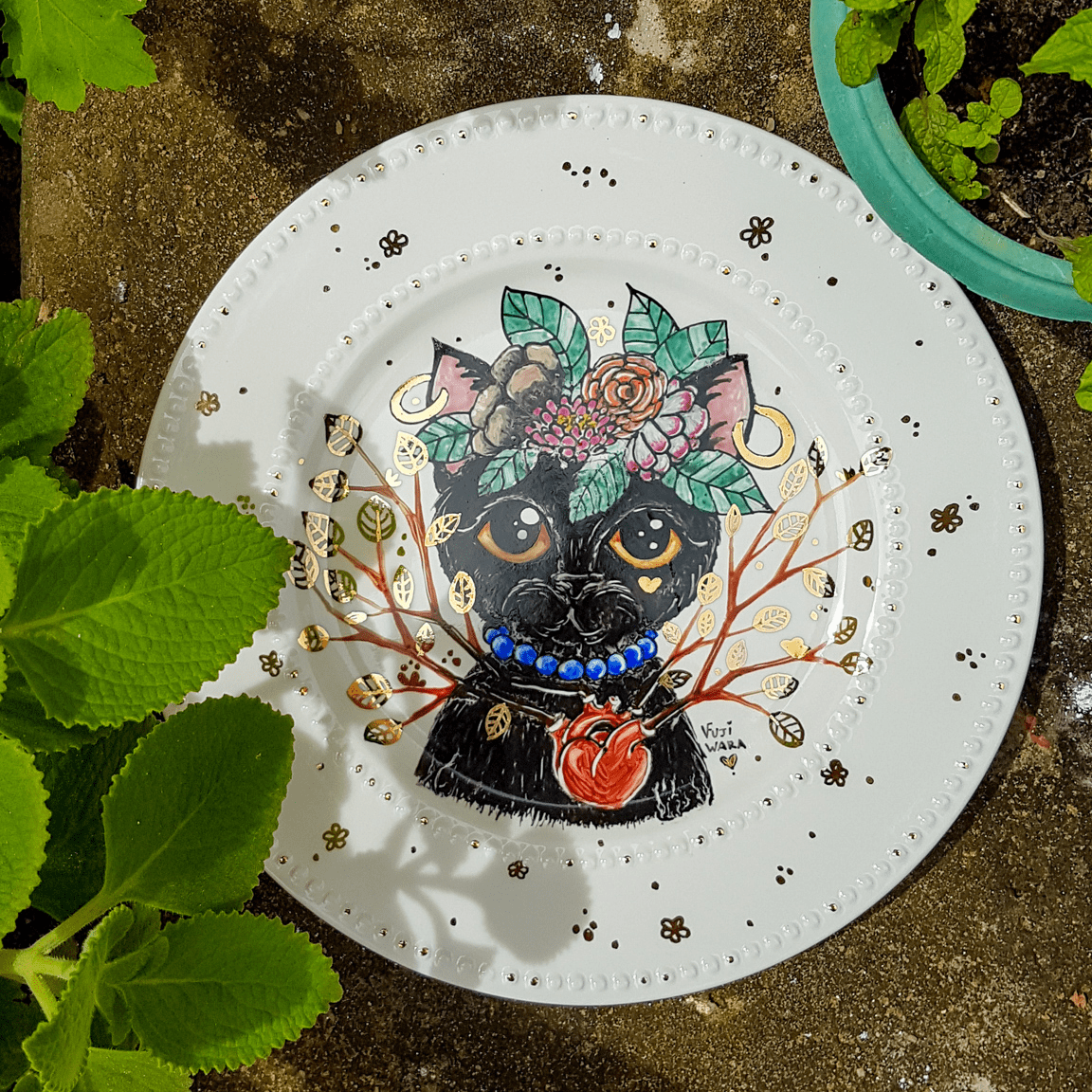 02 - Prato de jantar - Faces Frida Catlo - c_ ouro-3